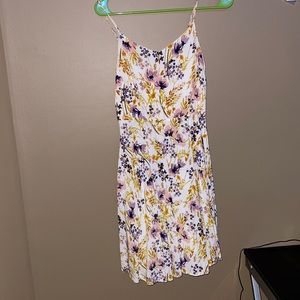 Multi-flower yellow dress